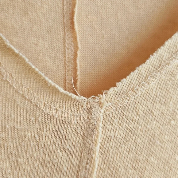 PST Los Angeles V neck Tees Short Sleeve Shirt Top Yellow size L - Picture 7 of 7